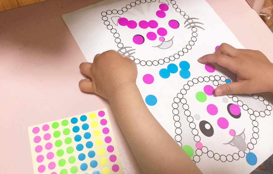 スイカのシール貼り台紙 15mmと8mmの2種類liinto