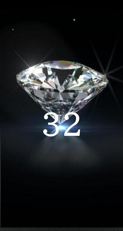 シウマの数字待ち受け「32」の無料壁紙・画面 大輪の夏の花