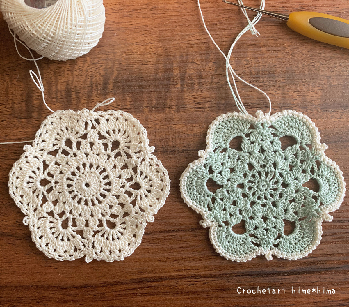 桜のコースター: 手作り大好き あーむ