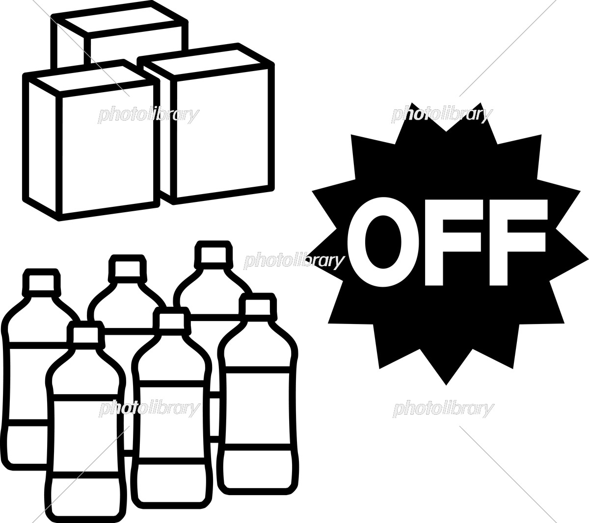 クーポン・券・チケット アイコン・枠 イラスト