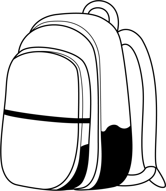 手描きのイラスト_リュックサック_線画のイラスト素材121902650- PIXTA
