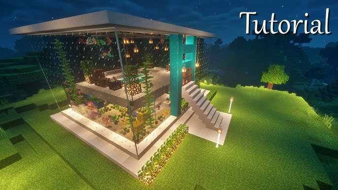 マインクラフト-魚の入った水槽の作り方マイクラマルチプレイ日記ブログ