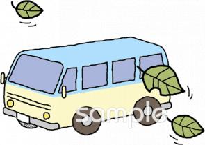 かわいい笑顔のスクールバスのイラスト素材無料ダウンロード IllustCute