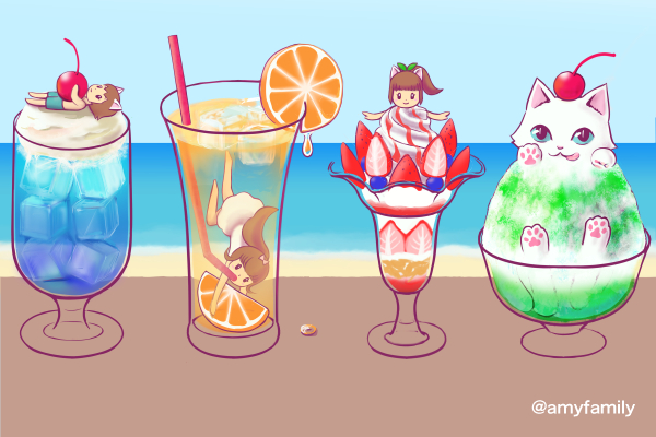 コーヒーカップと湯気の描き方がりぼん時間