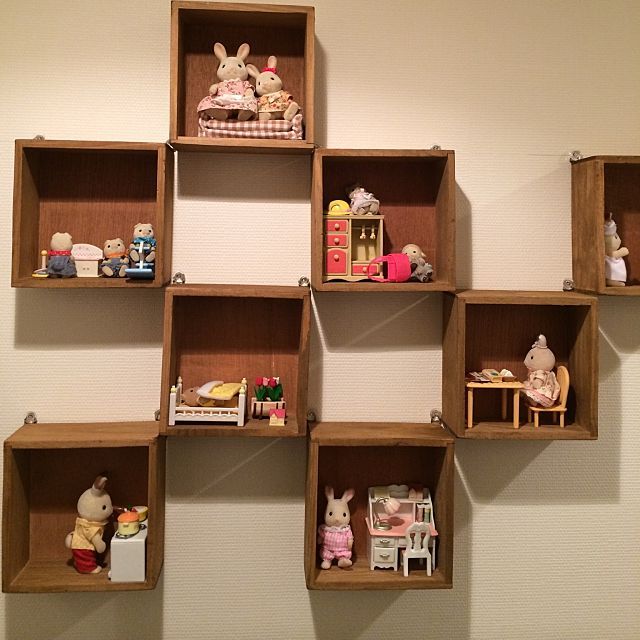 子供も片付けやすい！100均アイテムでシルバニアファミリーを簡単収納！宅配型トランクルーム sharekura