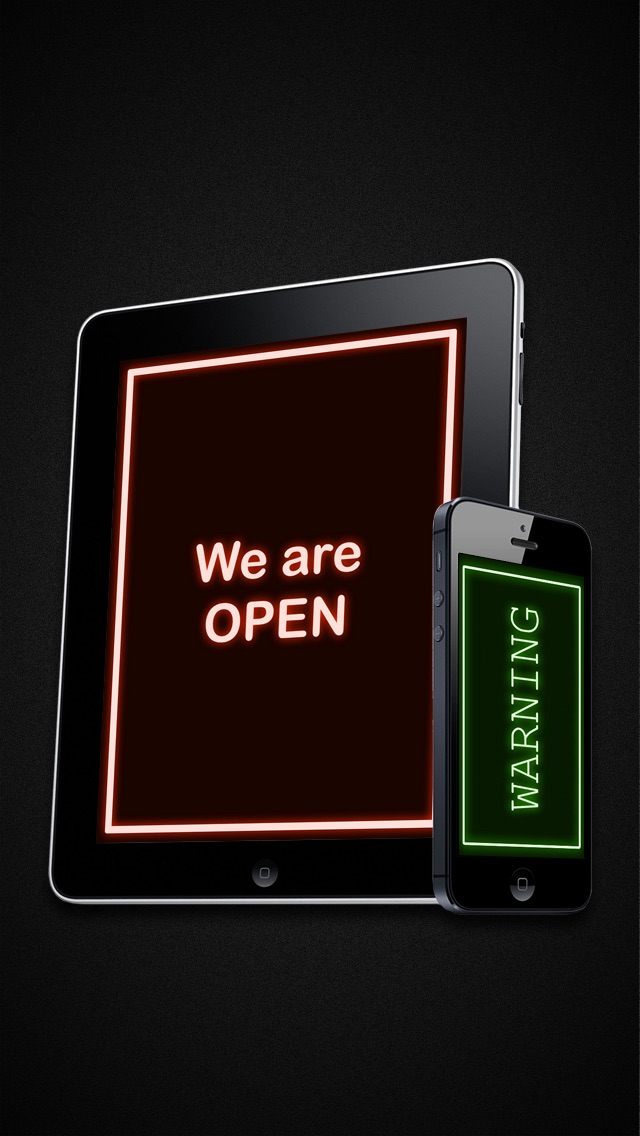 ネオンサイン風の文字を手軽に無料文字入れアプリPhontoで作るっ！デザイン や