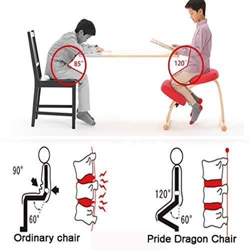 人間工学的のひざまずく椅子、子供は家およびオフィスのための背部および