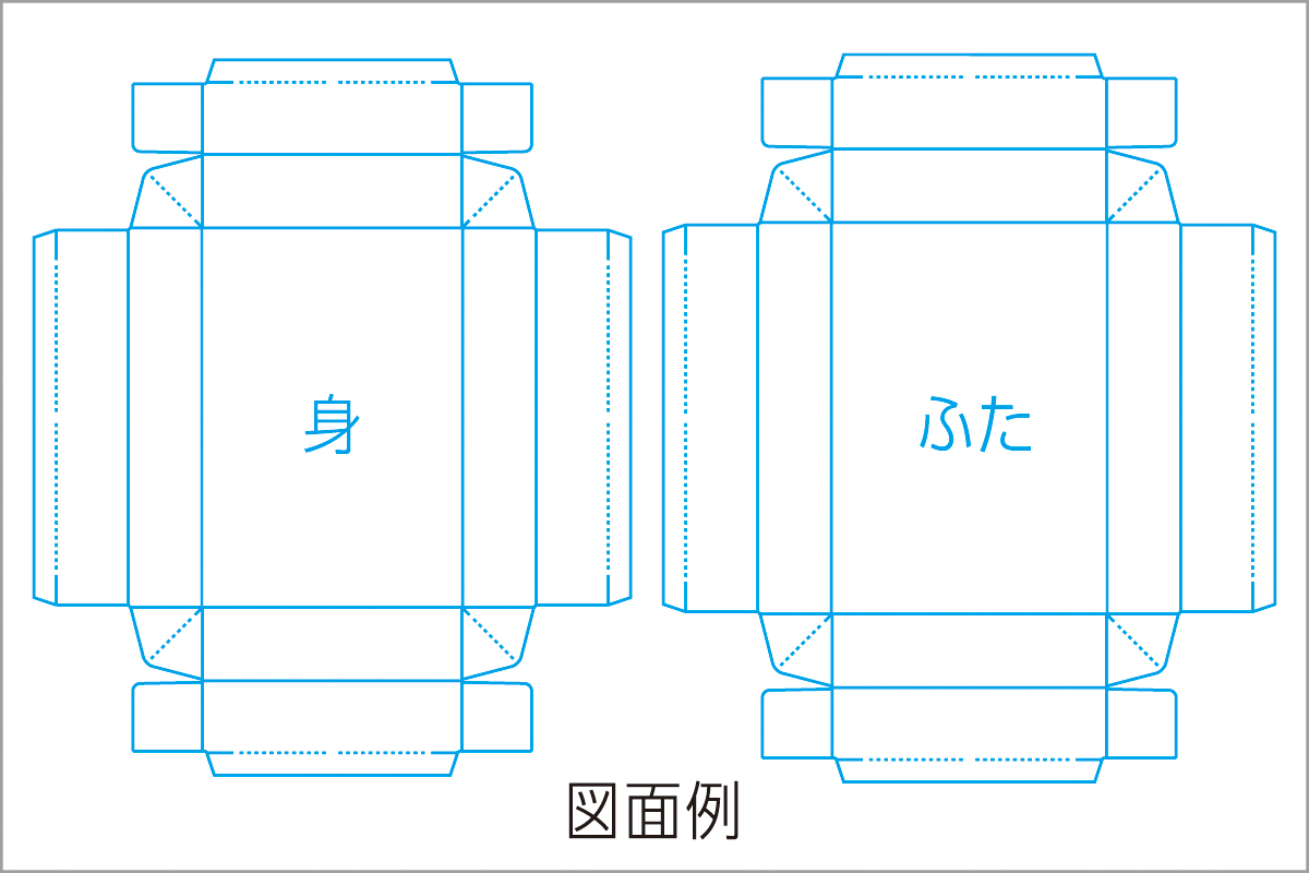 １枚の展開図で蓋つき＆接着剤不要＆紙の裏面が出ない箱作り - こっそりひっそり