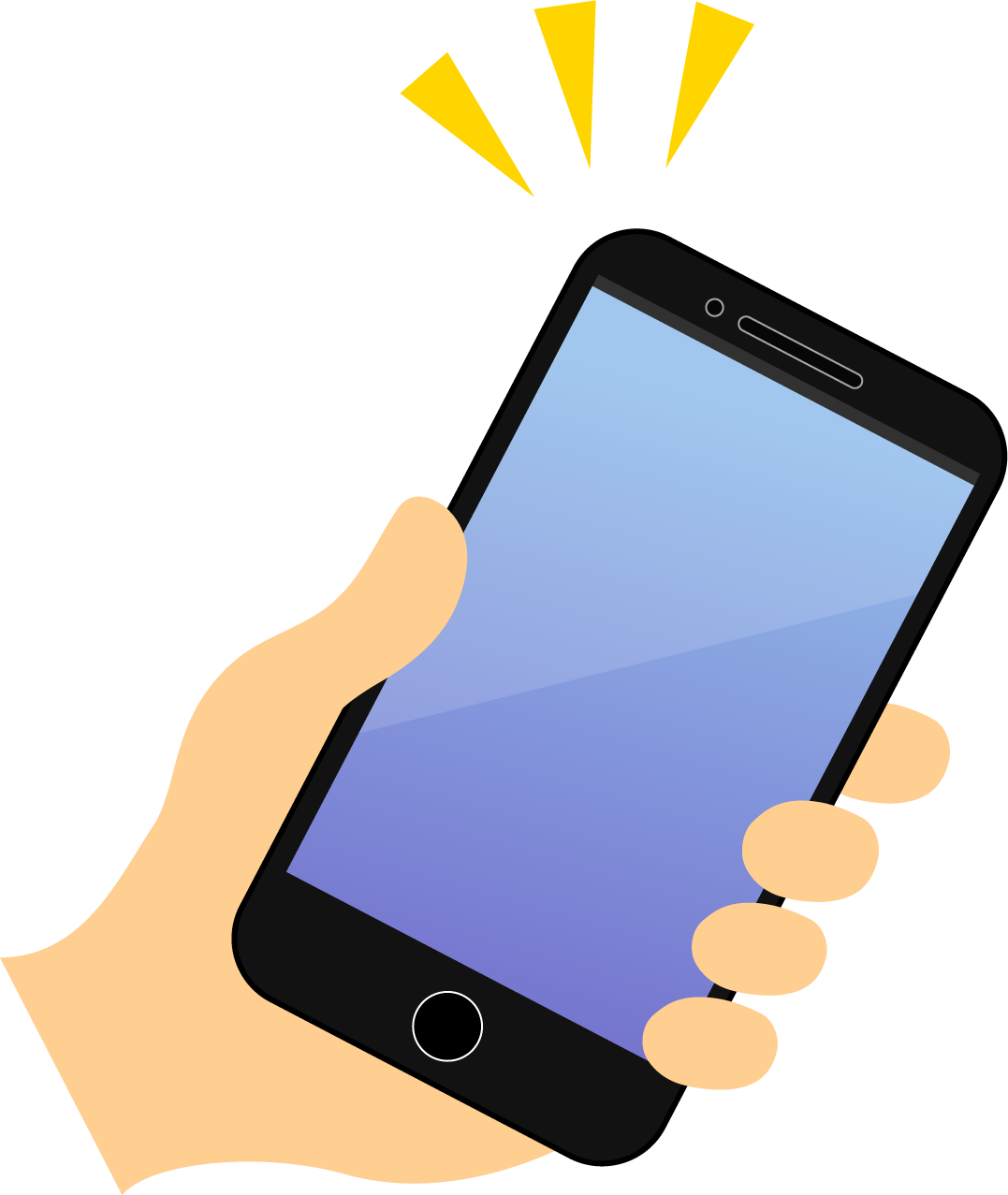 タッチパネルにタップ、スマホの無料アイコン４商用可のイラスト素材集 – フリー素材BEZYBOX