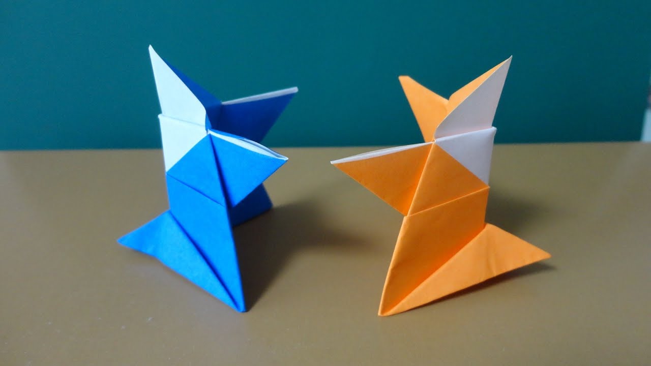 折り紙のとんとん相撲簡単手作りおもちゃの作り方 工作図鑑