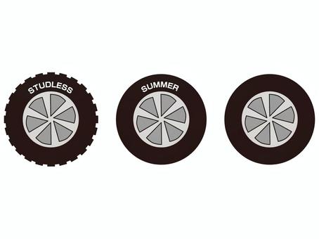 タイヤのシルエットアイコン 透過PNG ：イラスト無料