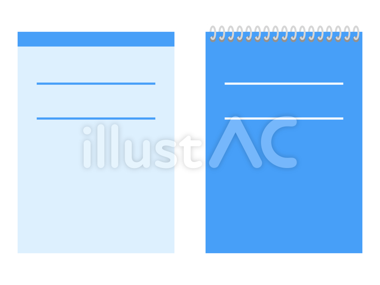 柔らかい青の背景に分離されたトレンディな青い目のスタイルのメモ帳アイコンのイラスト素材・ベクター Image 181478856