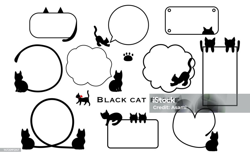 白黒の手書きの吹き出しフレーム飾り枠イラスト02無料イラスト かわいいフリー素材集 フレームぽけっと