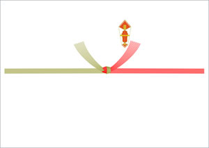 青い水引きSui-Sai手描き水彩イラストフリー素材集