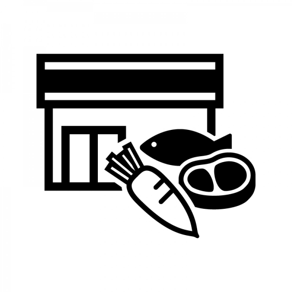 レジ袋有料 スーパーの店員 白黒 イラスト素材6687405- フォトライブラリ