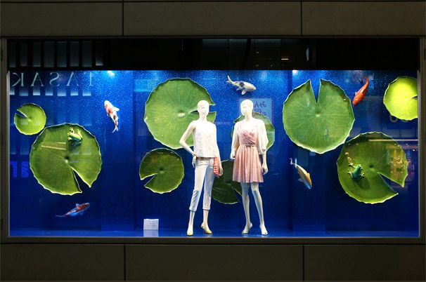 2016年 夏 「きらめく夏が、躍動。」–ウィンドウディスプレイ–JRタワーアートインフォメーション–札幌駅総合開発株式会社