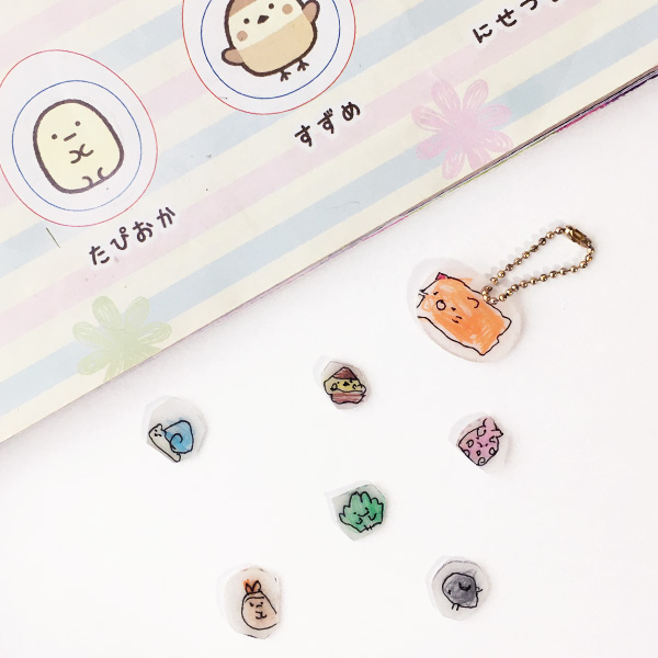 白プラバンで作る！ 小鳥のチャーム 無料型紙 │プラバン.net PLABAN.net プラバンネットプラバンドットネット