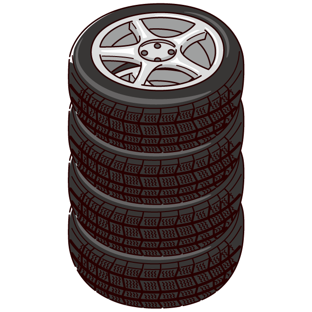 タイヤ転がす働くフリーイラストピープルズ - 人物イラスト無料素材