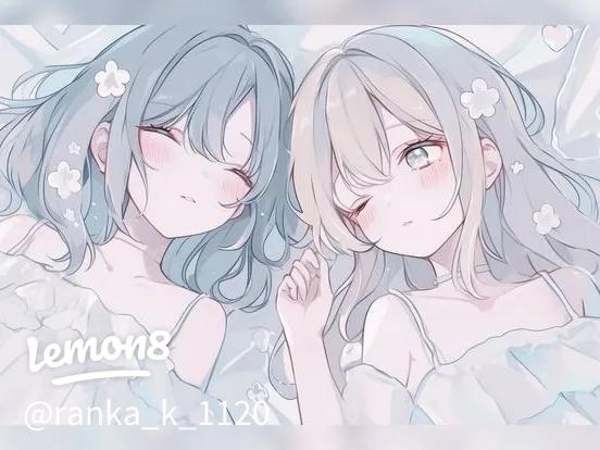 ペア画女子フリーアイコン2 - ibisPaint