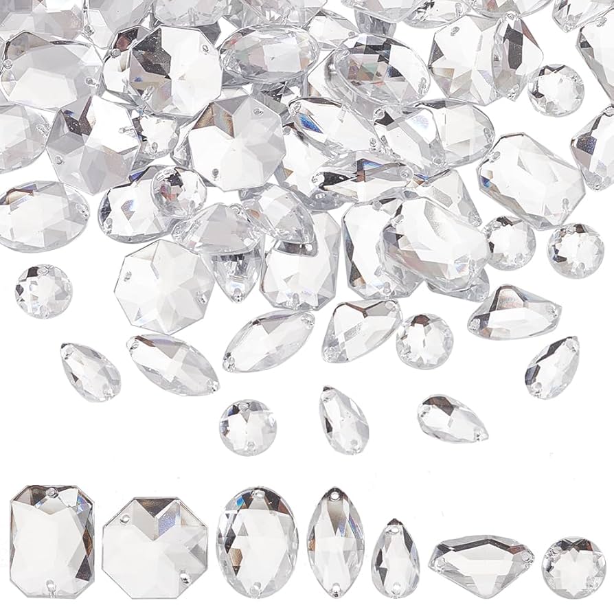 クラウンパーツ ビジューパーツ 台座つき ジュエル デコ素材 アクセサリパーツ 16個 ゴールドホリック