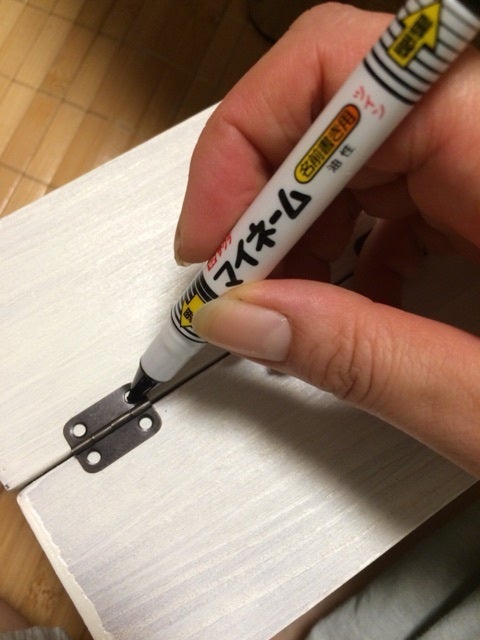 よくある平丁番をつける流れ。ぴらめこのDIY