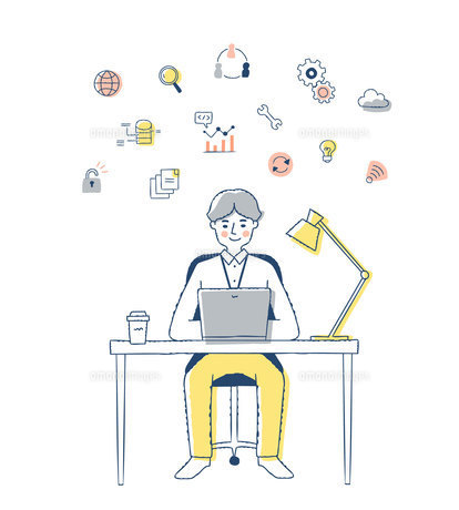 更新システム アイコン ベクトルのアイコン。ソフトウェア開発。インターネットネットワーク。Premiumベクトル素材