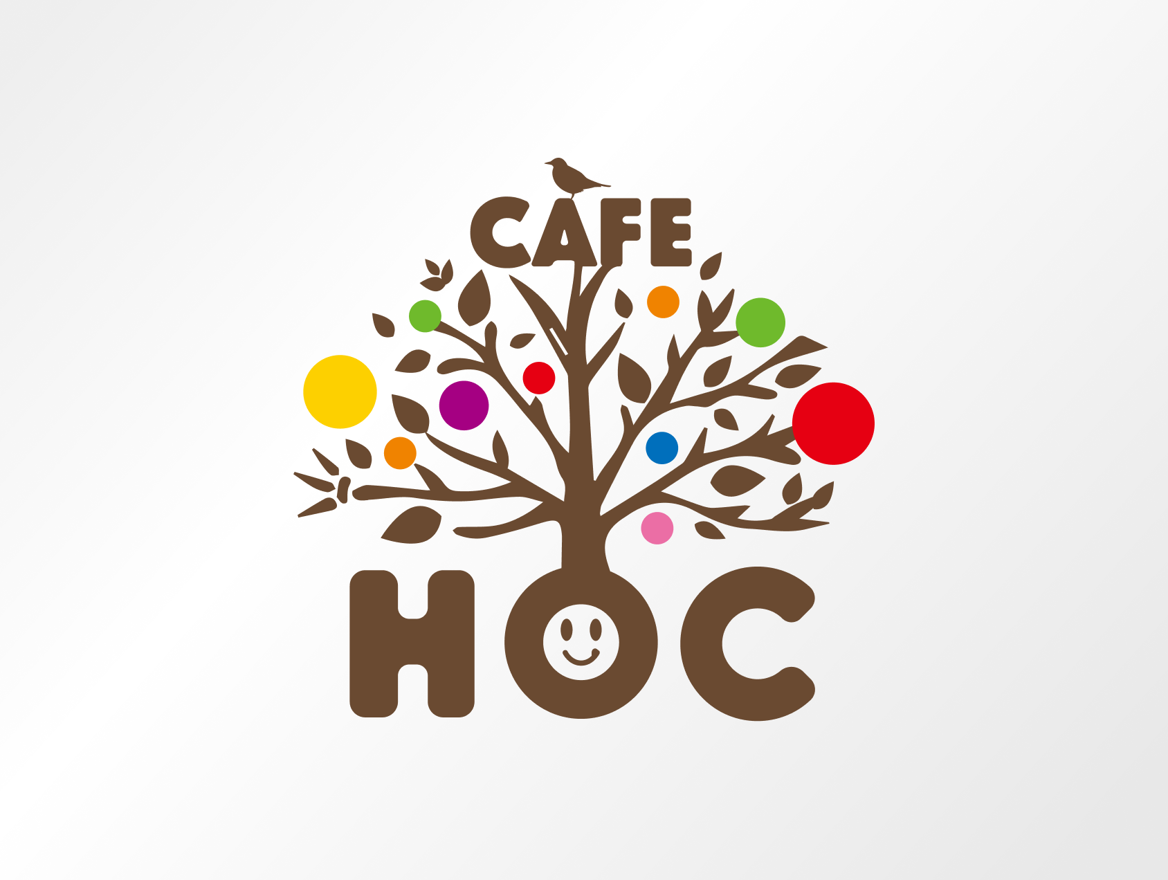 カフェ 百花 ロゴデザインの制作事例の紹介 - SANTEN Design