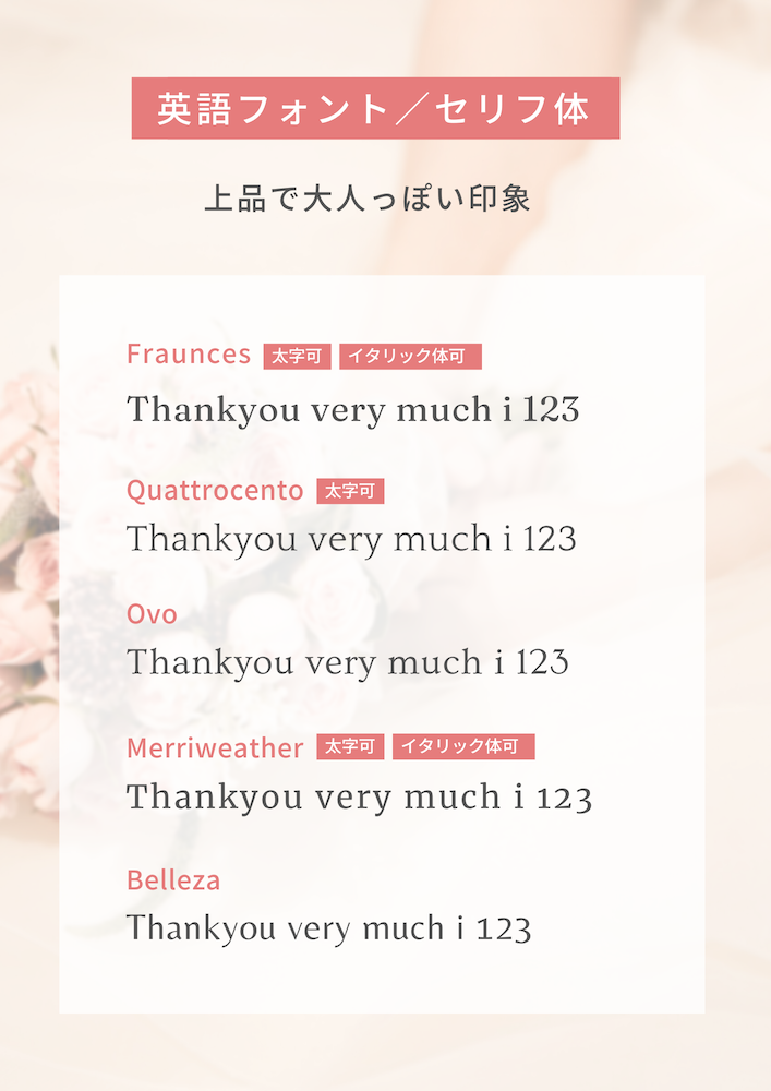 デザイナーならまずは覚えておきたいド定番のセリフ体の欧文フォント！デザナビ