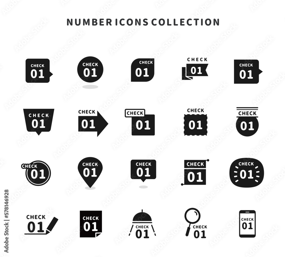 115,900 数字 アイコン High Res Illustrations - Getty Images