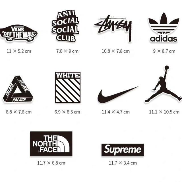 シール ステッカー ブランドロゴ Amazon.co.jp: ブランドロゴステッカーセット 70枚 トレンディなデザイン ファッション ロゴシールパック スーツケース ラップトップ バイクヘルメット などに適用 : 車＆バイク