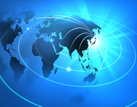 手描きの国際貿易イラスト無料ベクトル素材