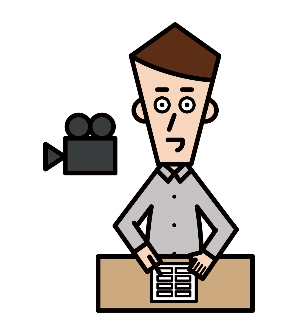 WEB広告_スマホ_動画広告_横型イラスト - No: 23951015無料イラスト・フリー素材なら「イラストAC」