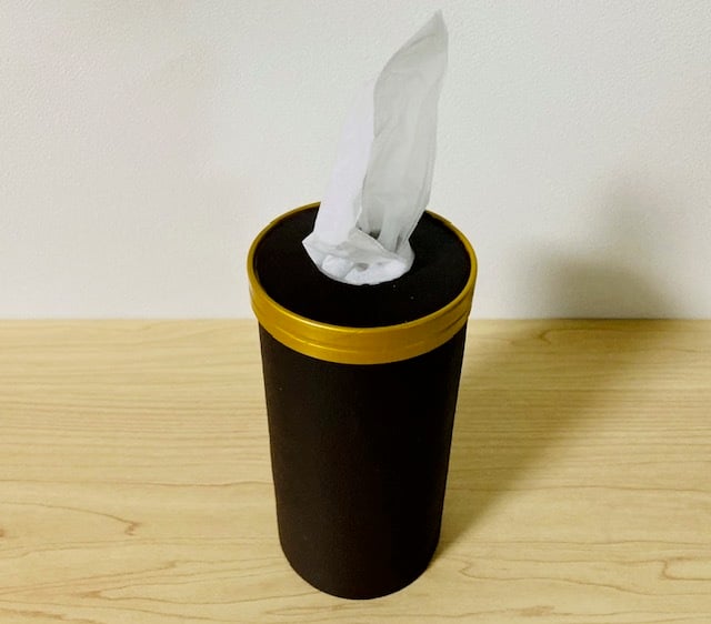 空き箱リメイク チップスターの空き箱を100均一折り紙でリメイク - SHUMI-MOmagazine