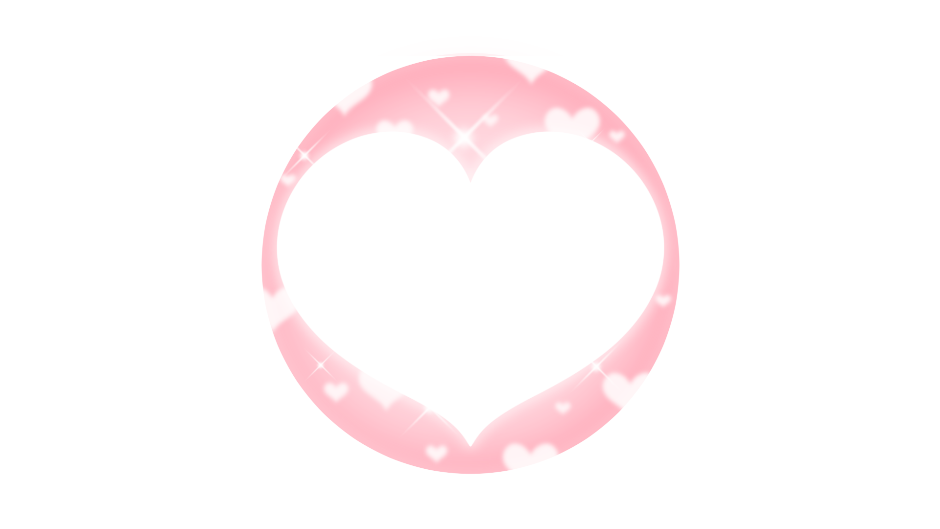 リボンとハートの魔法少女なアイコンリング全12種AOmaterial:フリー素材配布サイト