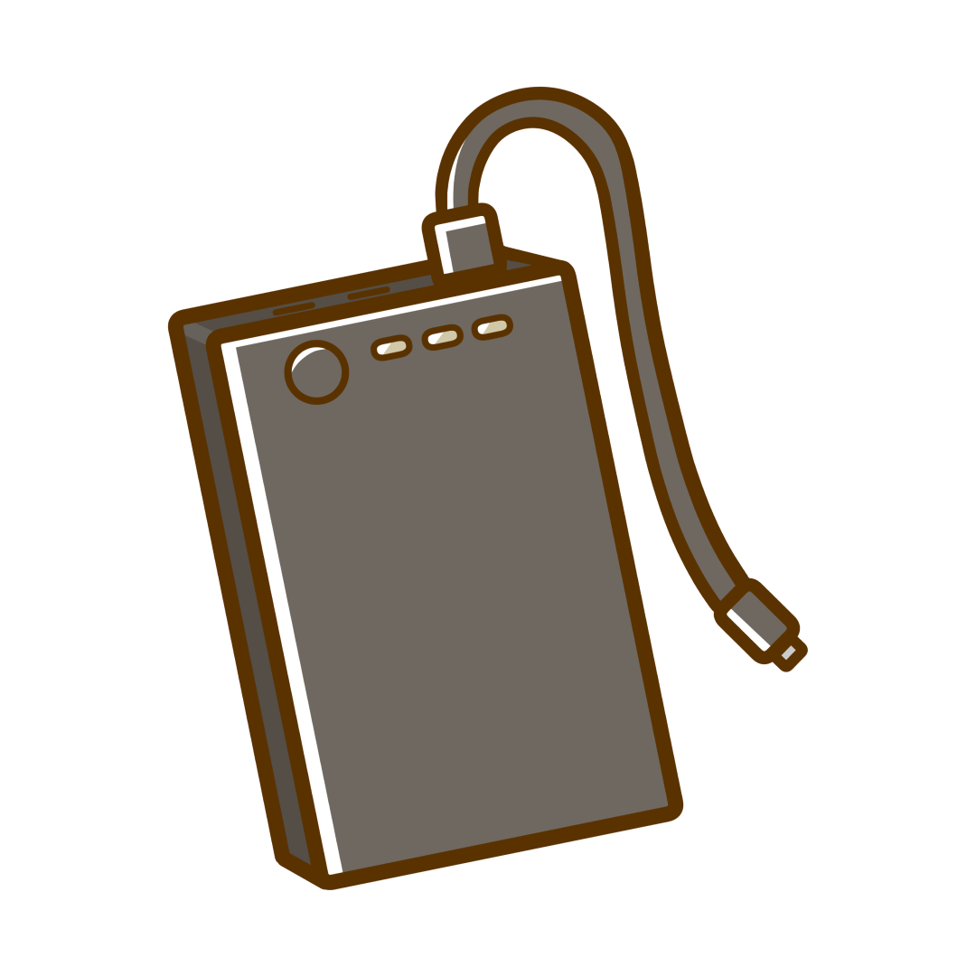 満タンの充電池のイラスト：イラスト無料