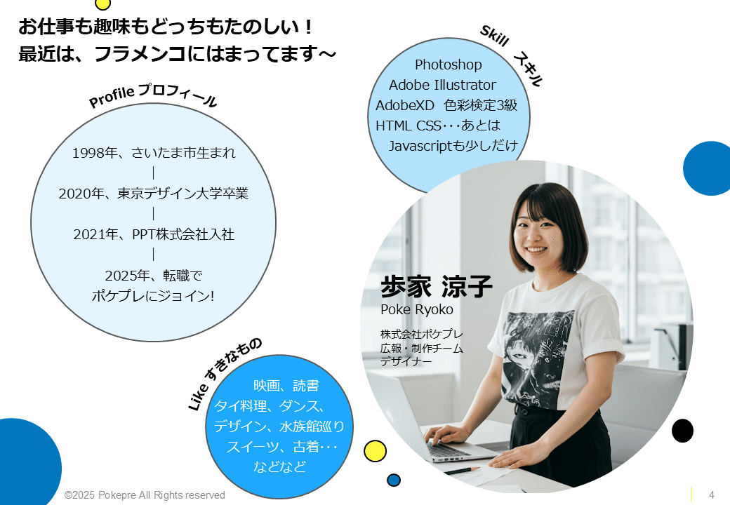 自己紹介テンプレートでおしゃれなデザインを無料で作成！ミリキャンバス