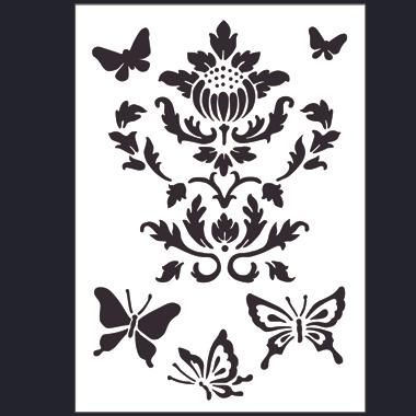 H414-328 ステンシルデザインプレート 私の好きなもの - ハマナカ商店