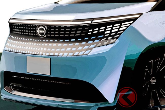 日産「新型エルグランド」の新たなティーザー画像公開！ 「豪華そうな内装」＆“エンブレム”をチラ見せ！ ボディカラーや「斬新なライトデザイン」も！まもなく世界初公開の「4代目」に大注目！ くるまのニュース自動車情報・ニュース - carview