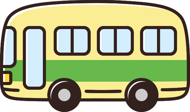 かわいいバスキャラクターの無料イラスト素材集IllustCute