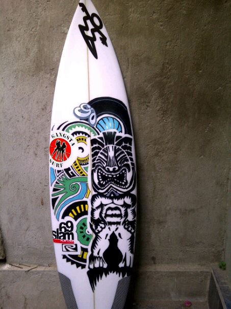 サーフボードオリジナルペイント