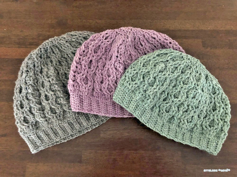 グラニースクエアモチーフのバケットハットの編み方海と糸