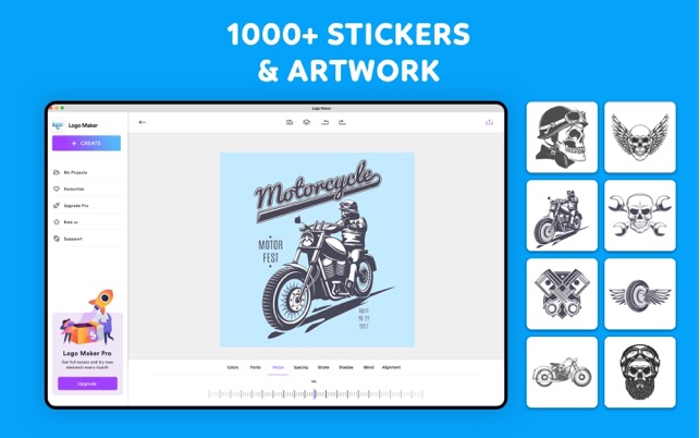ヴィンテージ風ロゴを簡単に作る方法。アプリ『Vintage Design』AiiRO DENIM WORKS