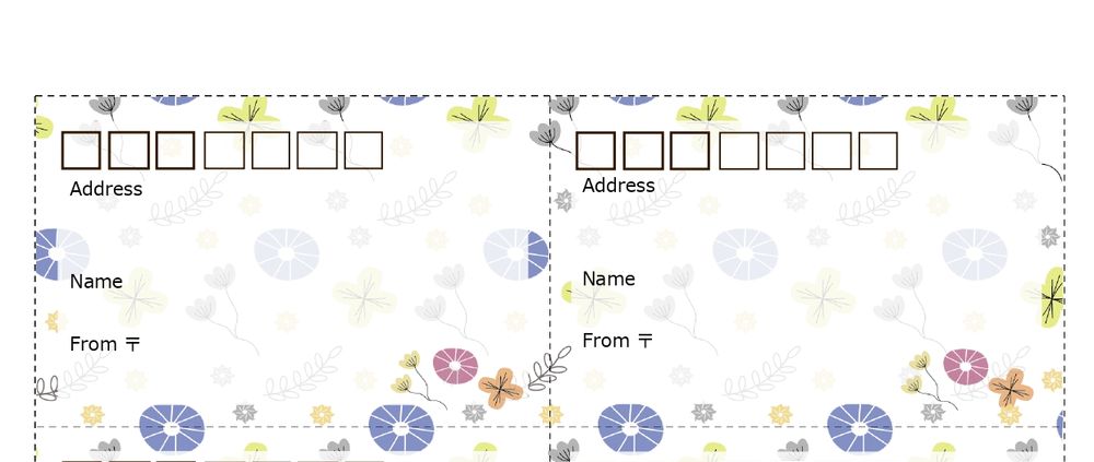 宛名シール テンプレート! かわいい 蔦 イラスト♪商用フリー 無料 のイラスト素材なら「イラストマンション」