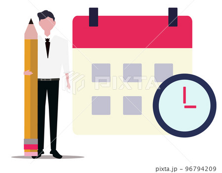 計画を立てようイラスト無料イラスト・フリー素材なら「イラストAC」