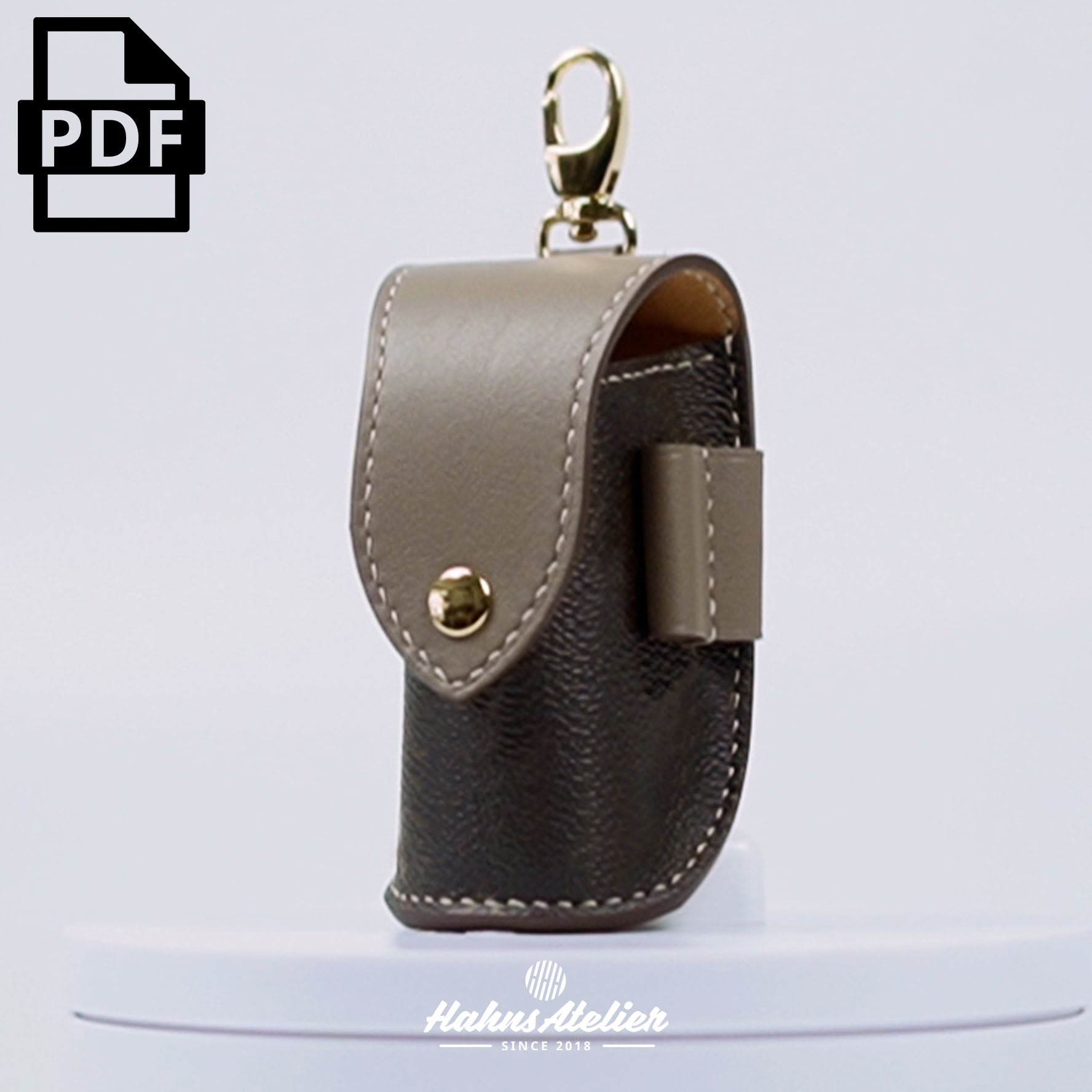 アコーディオン型のコインケースを作る無料型紙レザークラフト