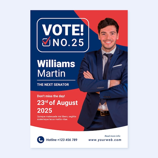 選挙ポスターテンプレートでおしゃれなデザインを無料で作成！Canva