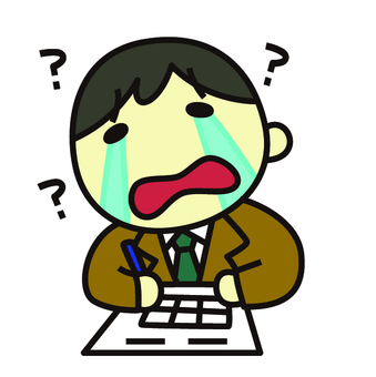 フリーイラスト分からない用語をインターネットで検索するビジネマンパブリックドメインQ：著作権フリー画像素材集