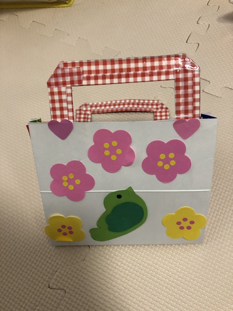 牛乳パックでハロウィン制作 手作り「バック」お菓子入れ