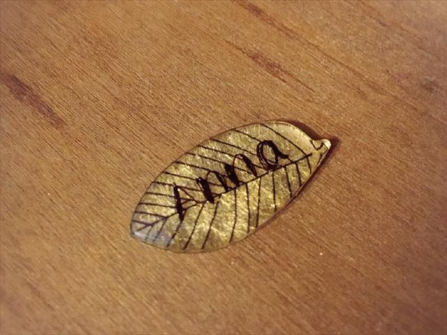 プラ板 レジン ネームプレート オーダ