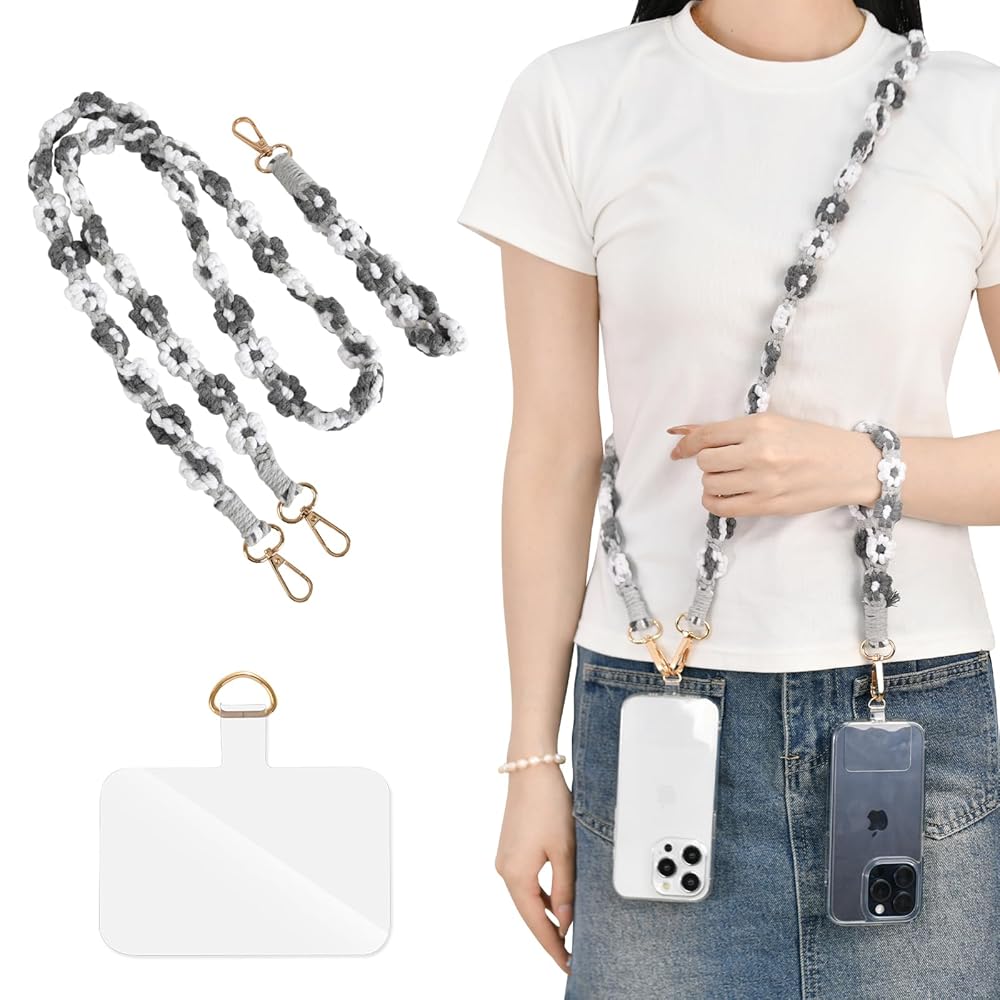 スマホストラップとスマホショルダーのハンドメイド方法を紐の結び方で紹介